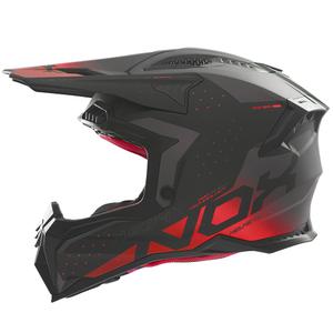 Motokrosová helma NOX N634 matná černo-červená