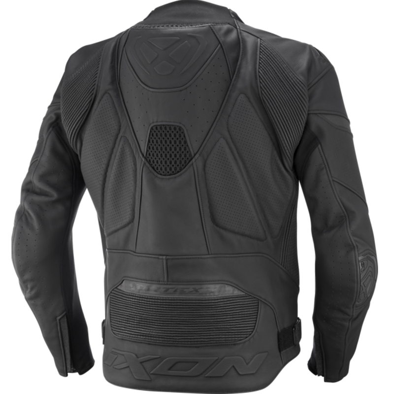 Kožená bunda na motorku IXON Vortex 3 černo-černá