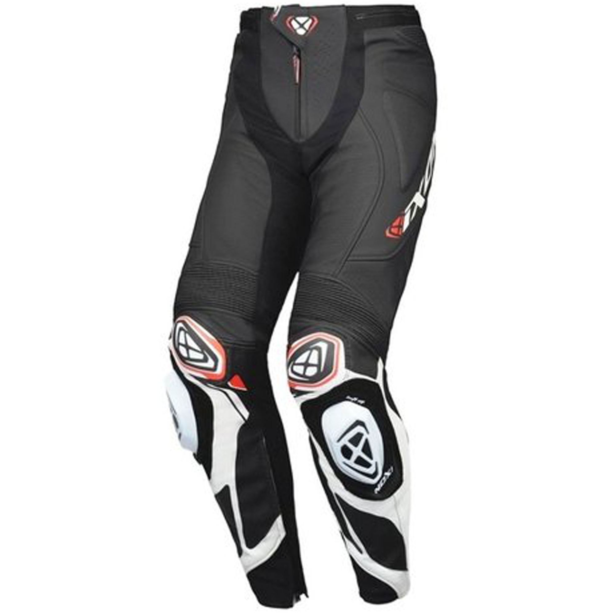 Kožené kalhoty na motorku IXON Vortex 3 černo-bílé Velikost: L