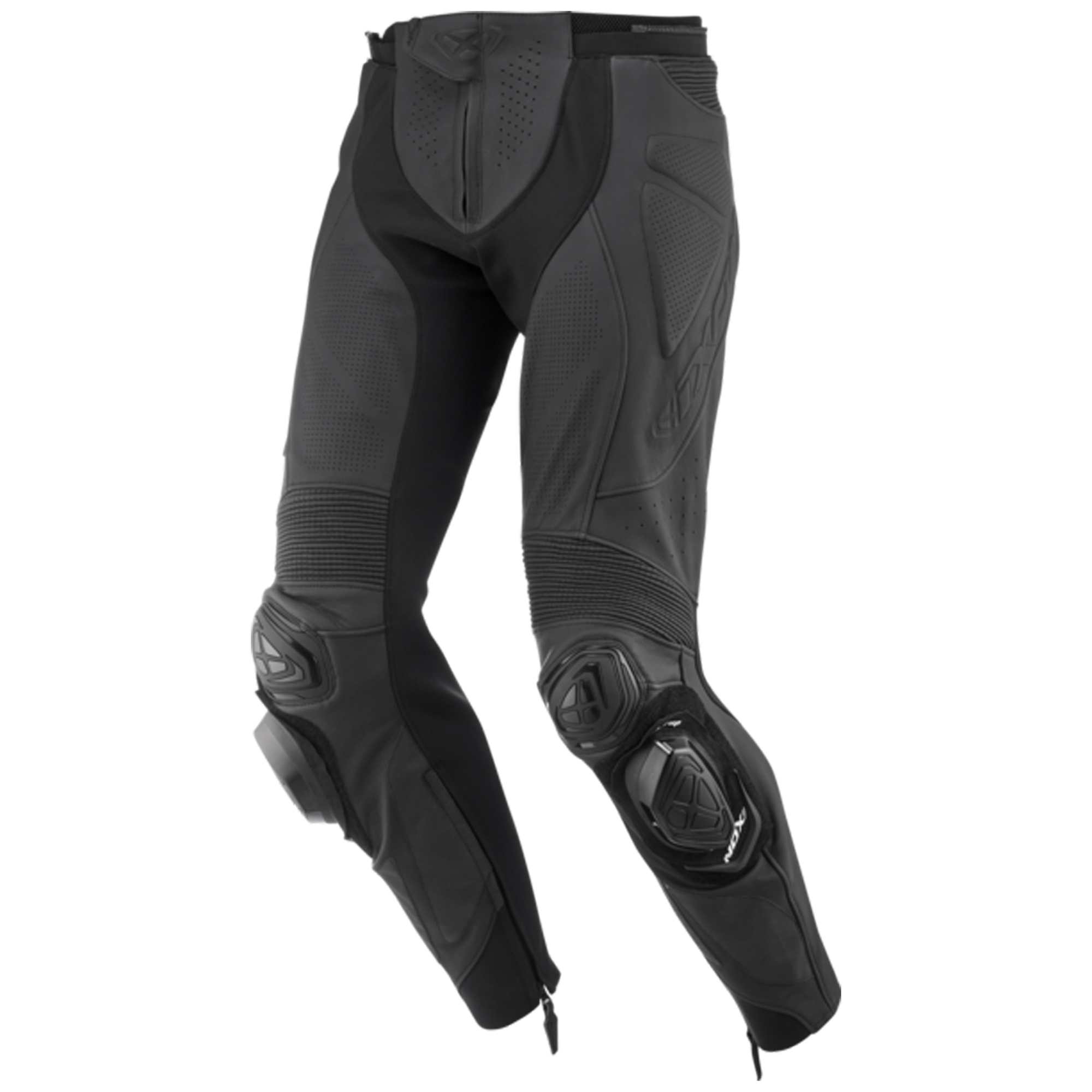 Kožené kalhoty na motorku IXON Vortex 3 černo-černé Velikost: 2XL