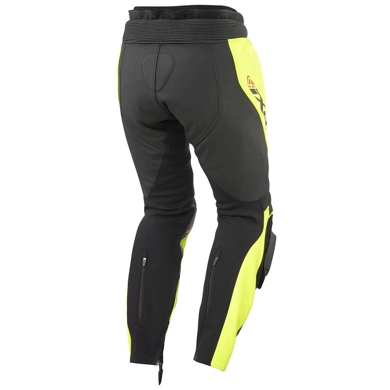 Kožené kalhoty na motorku IXON Vortex 3 černo-fluo žluté