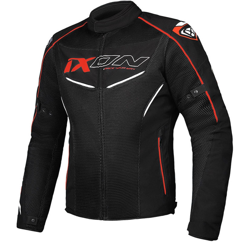 Bunda na motorku IXON Flicker černo-bílo-červená Velikost: XL