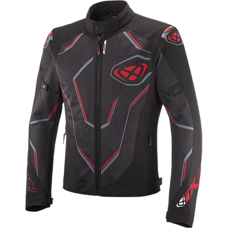 Bunda na motorku IXON Demoniak černo-červená