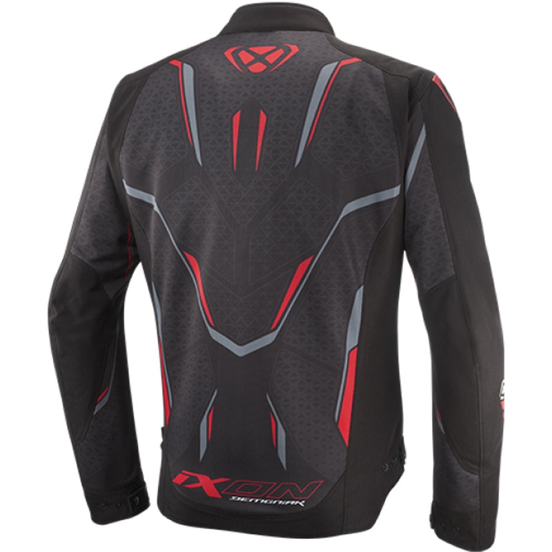 Bunda na motorku IXON Demoniak černo-červená