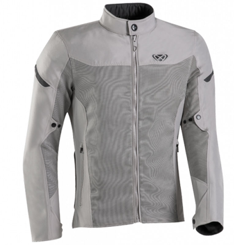 Bunda na motorku IXON Fresh šedobéžová Velikost: 3XL