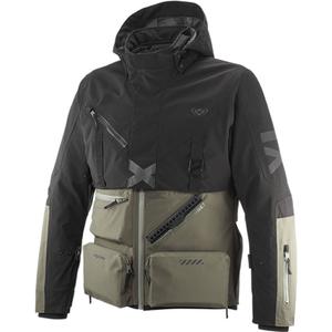 Bunda na motorku IXON Etna khaki-černá