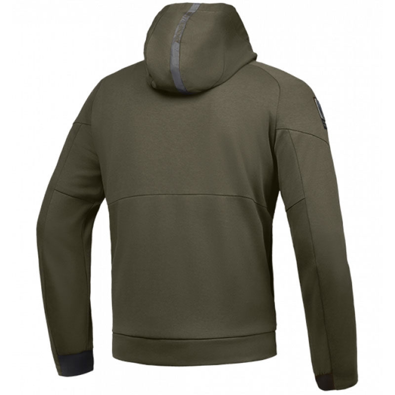 Mikina na motorku IXON Touchdown khaki-černá