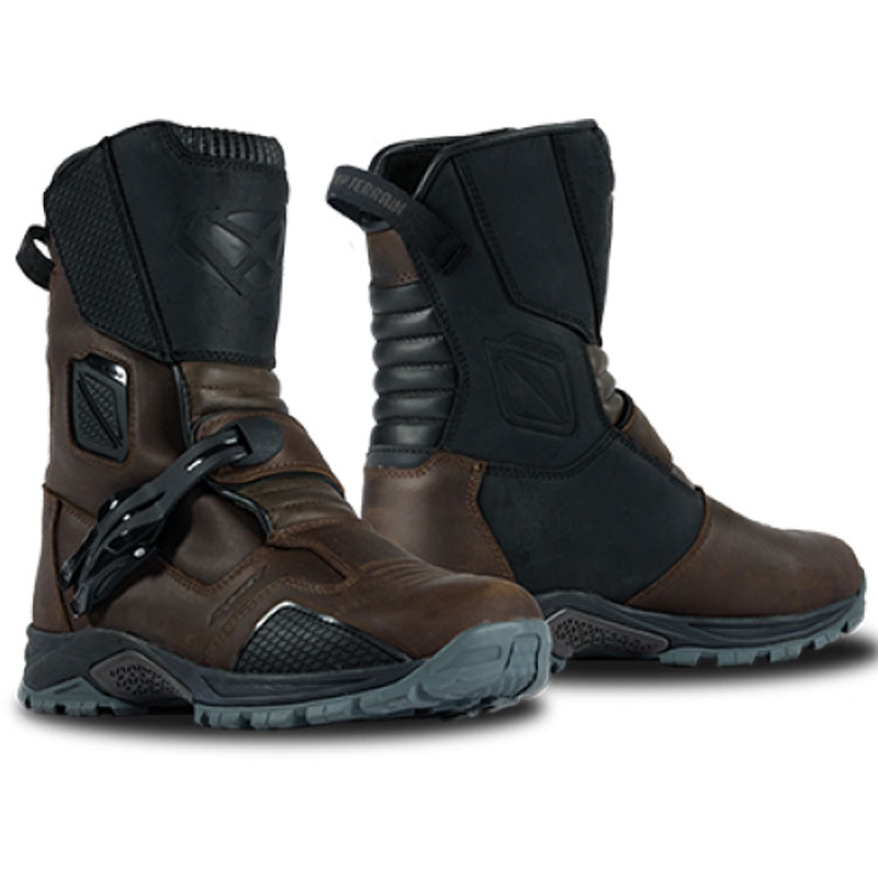 Boty na motorku IXON Klay WP hnědo-černé