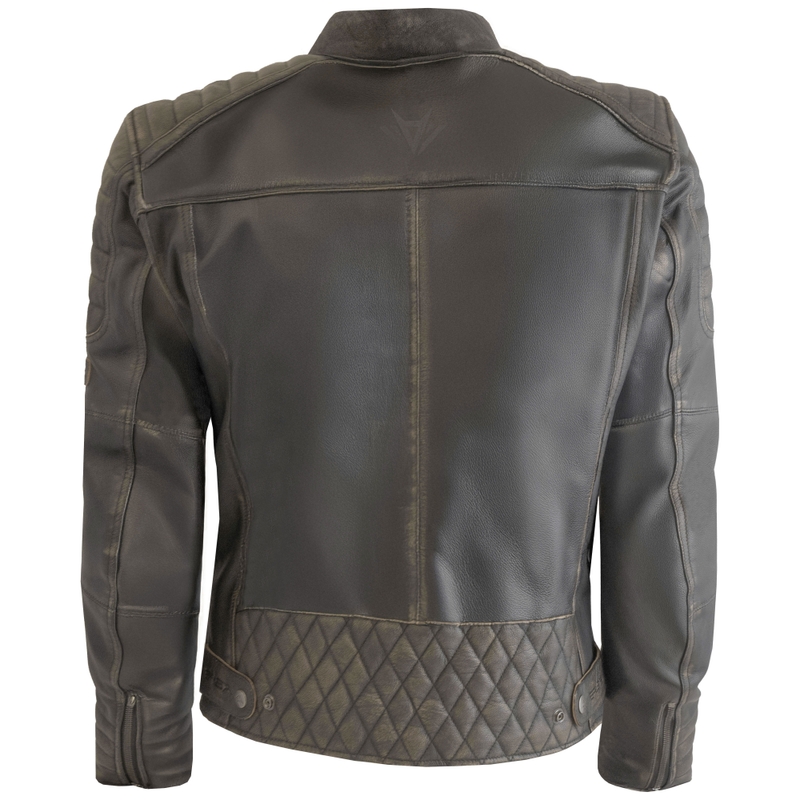 Kožená bunda na motorku RSA Vintage hnědá