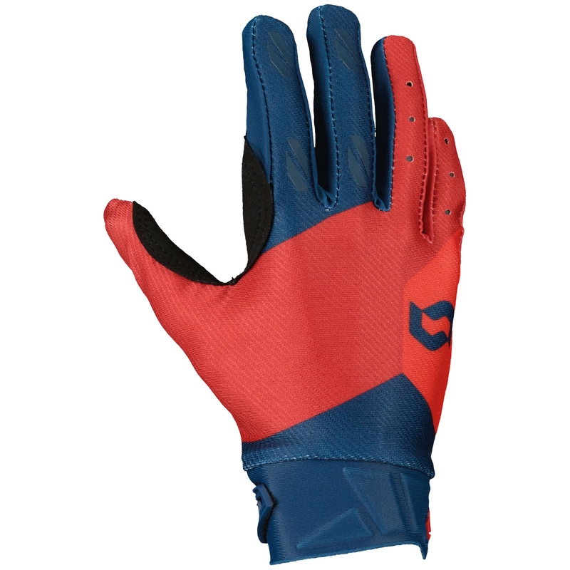 Dětské motokrosové rukavice SCOTT EVO TRACK modro-neonově červené