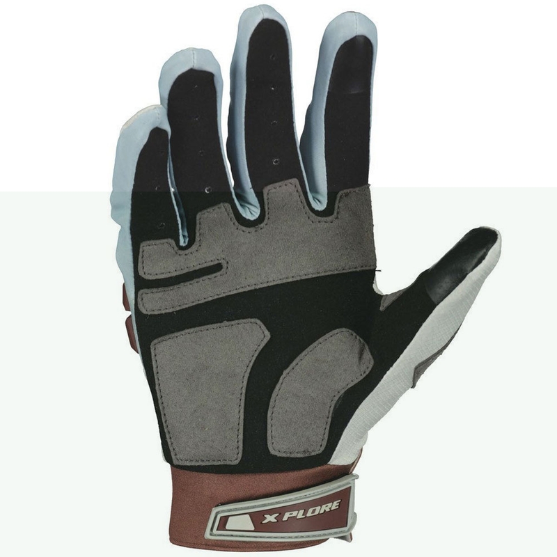 Rukavice na motorku SCOTT X-PLORE PRO šedo-hnědé