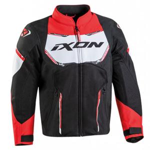 Dětská bunda na motorku IXON Striker Air černo-červeno-bílá