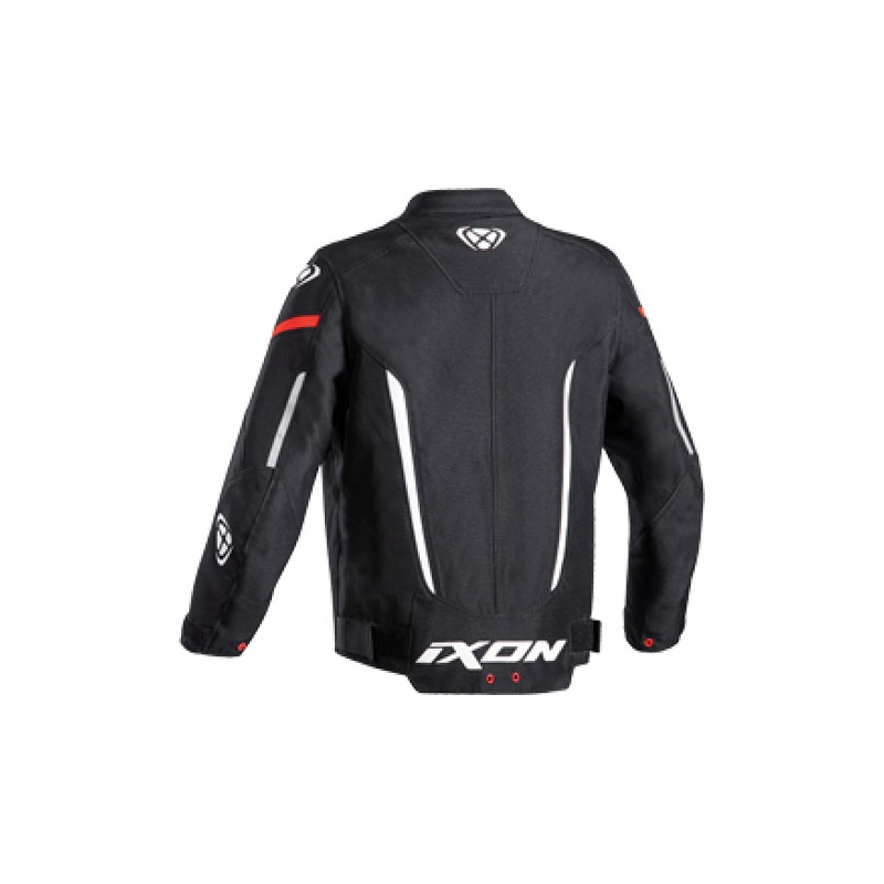 Dětská bunda na motorku IXON Striker černo-bílá