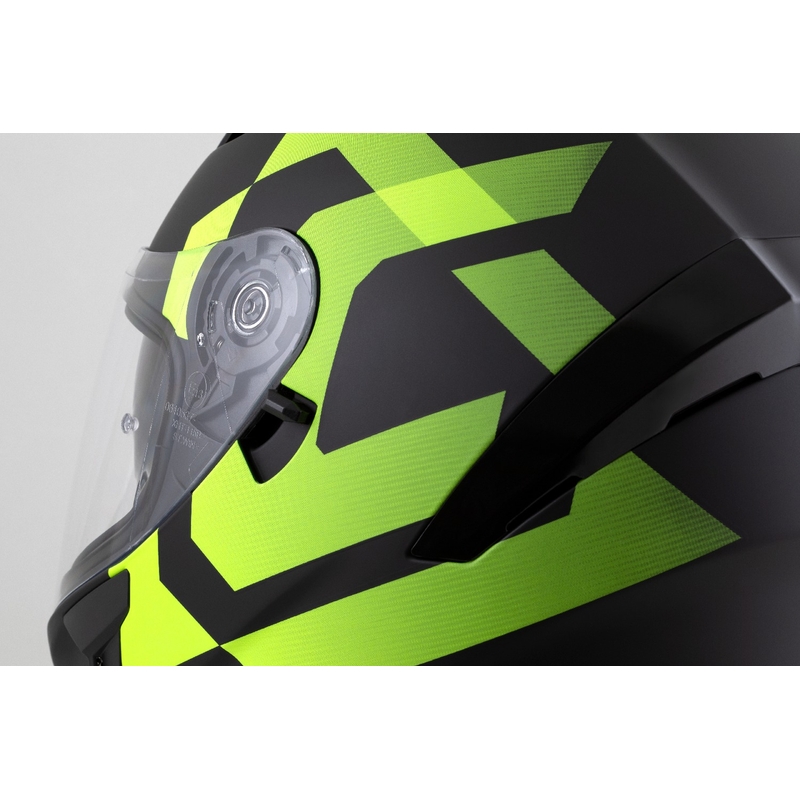 Integrální přilba Cassida Orbit Grind matná černo-fluo žlutá