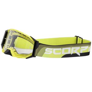 Motokrosové brýle Scorpion E24 fluo žluto-černé s čirým plexi
