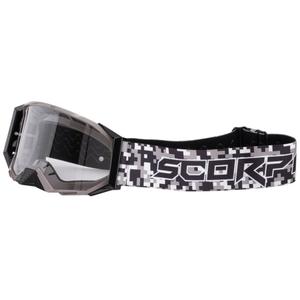Motokrosové brýle Scorpion E24 camo s čirým plexi