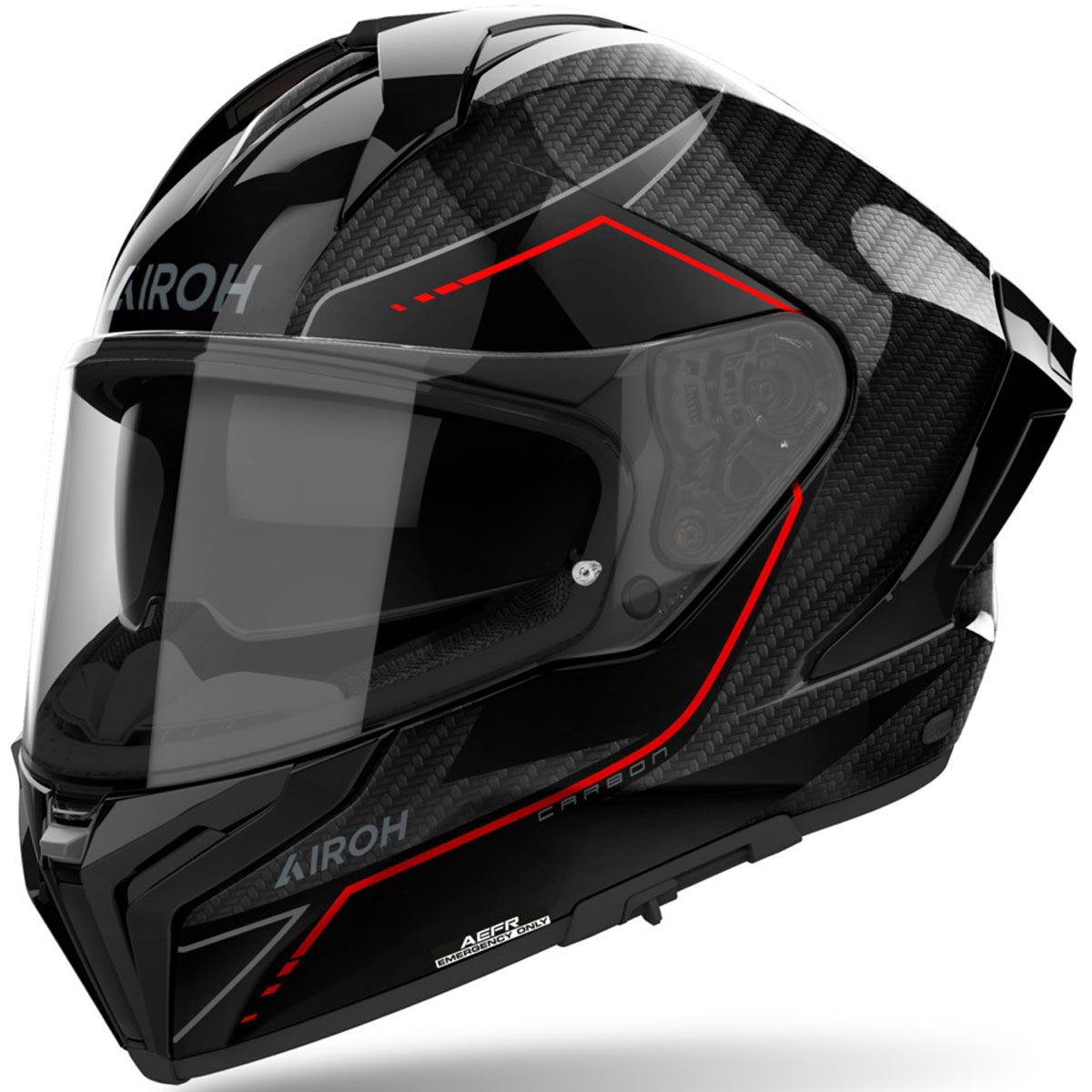 Integrální helma na motorku Airoh MATRYX Carbon lesklá černá Velikost: XL