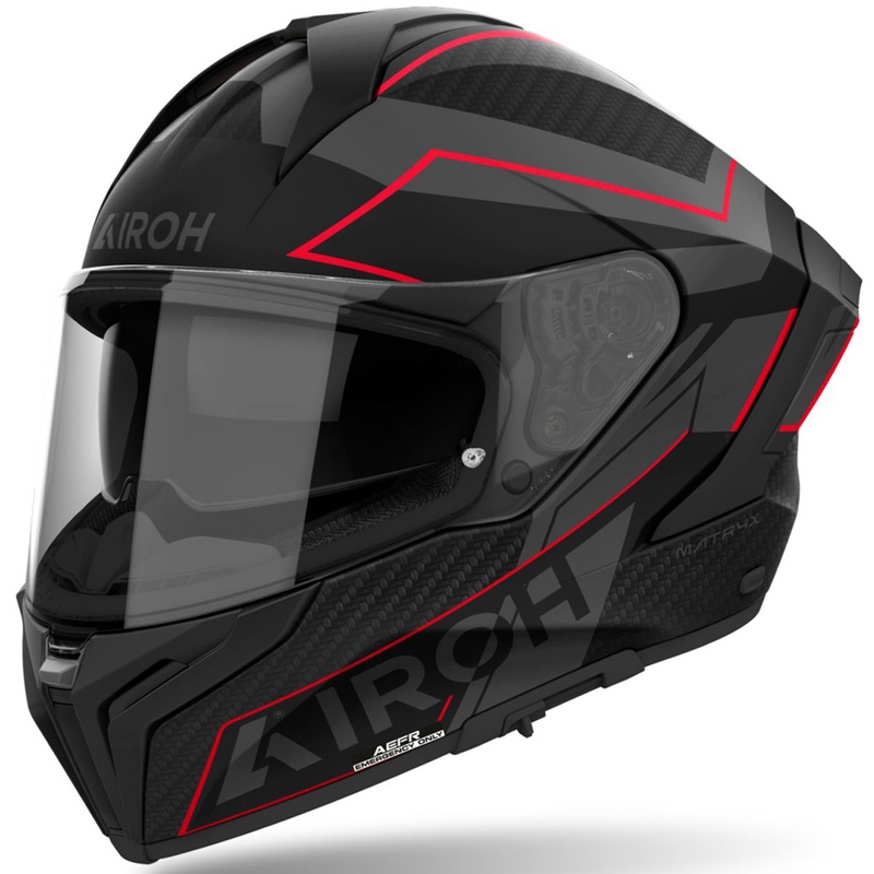 Integrální helma na motorku Airoh MATRYX Sentinel matná červená