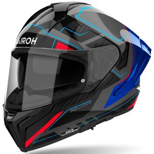 Integrální helma na motorku Airoh MATRYX Rocket lesklá modro-červená