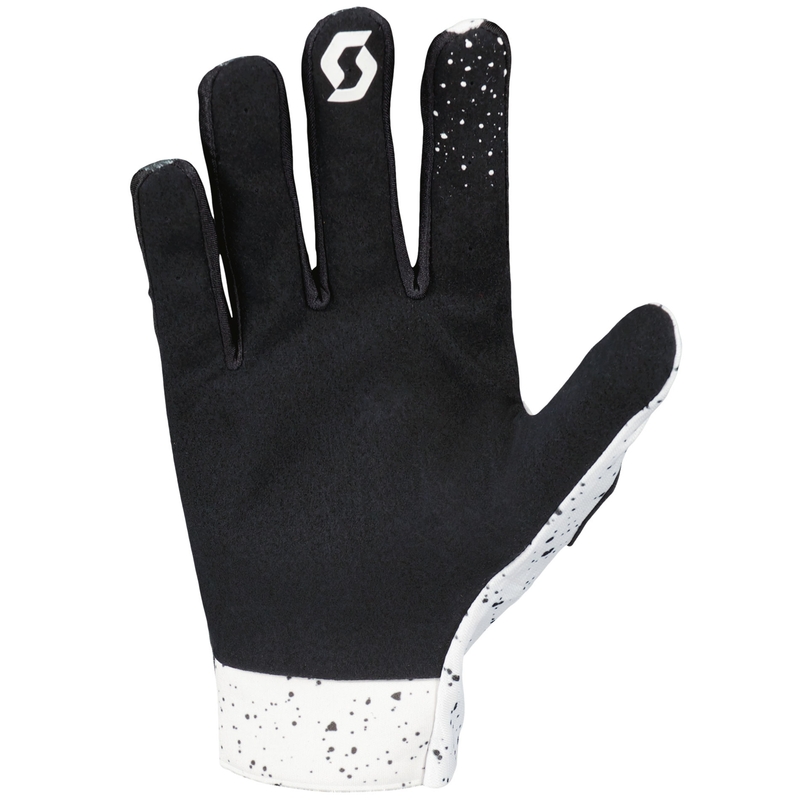 Motokrosové rukavice SCOTT COMPETE Caviar černo-bílé