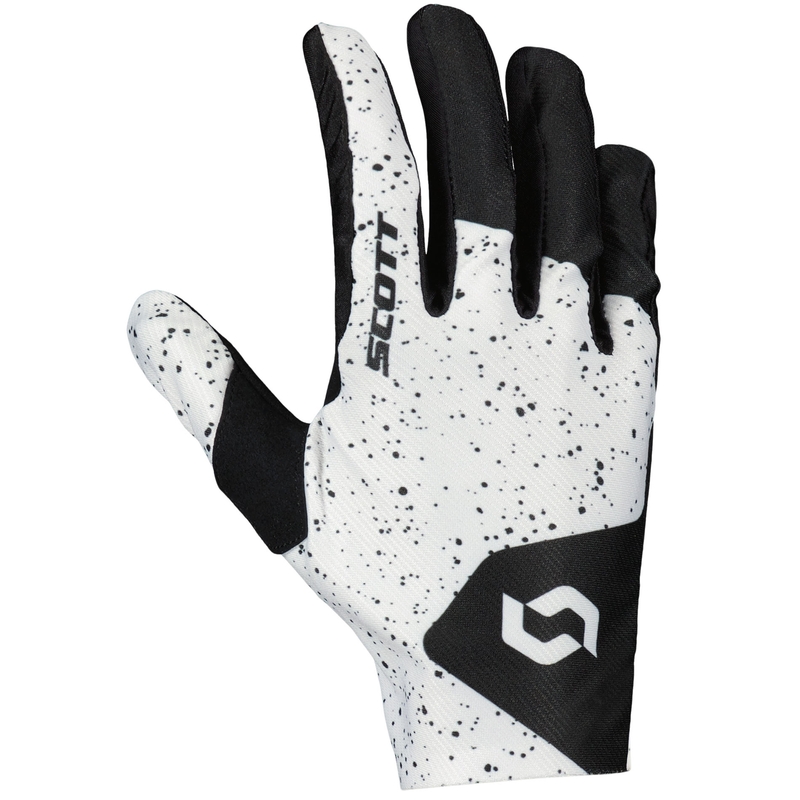 Motokrosové rukavice SCOTT COMPETE Caviar černo-bílé