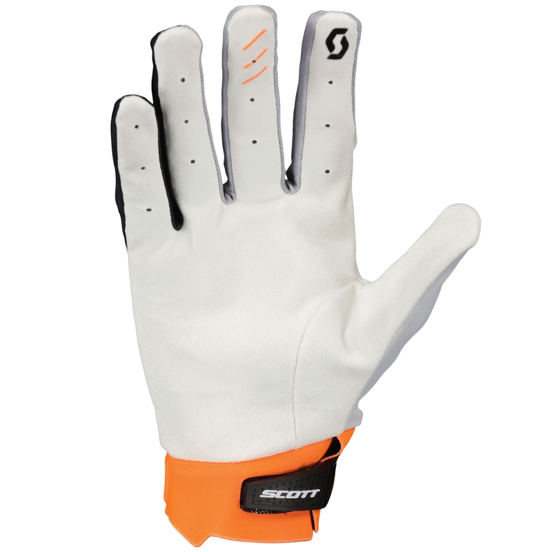 Motokrosové rukavice SCOTT EVO RACE bílo-oranžové