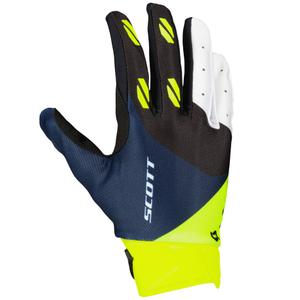 Motokrosové rukavice SCOTT EVO RACE fialovo-modro-fluo žluté