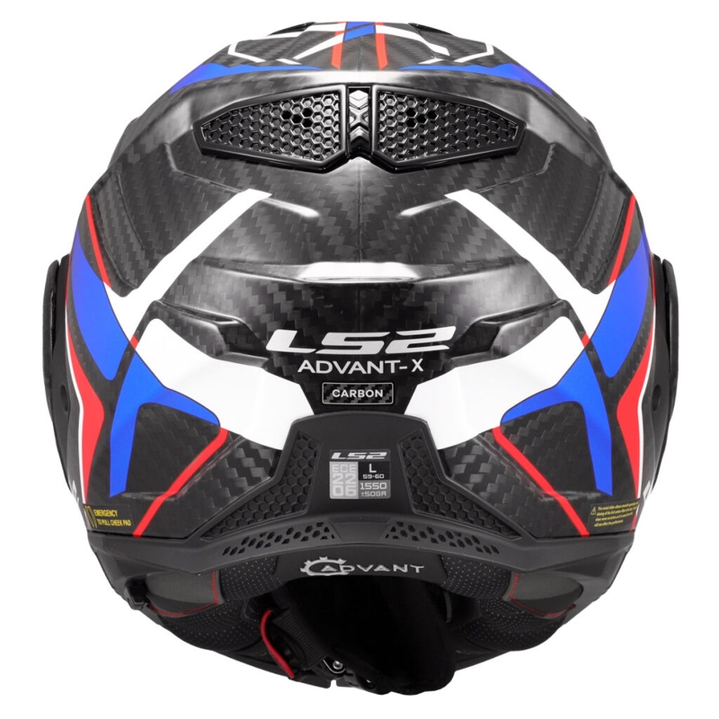 Překlápěcí helma na motorku LS2 FF901 Advant X C Future II bílo-modrá