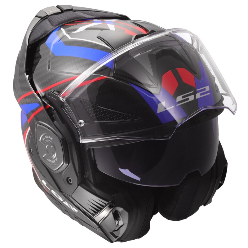 Překlápěcí helma na motorku LS2 FF901 Advant X C Future II bílo-modrá