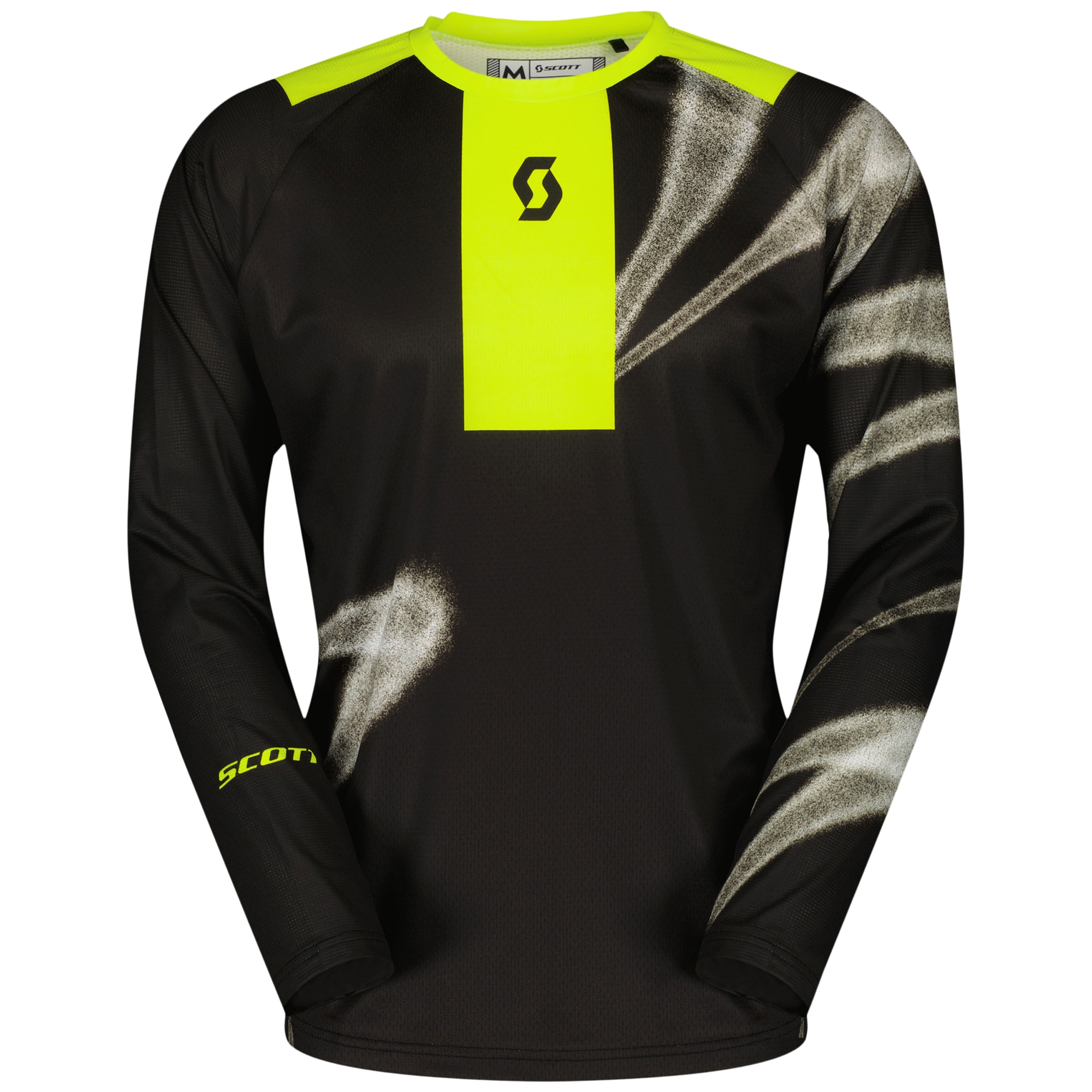 Motokrosový dres SCOTT EVO Dirt černo-fluo žlutý Velikost: S