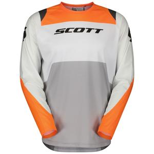 Motokrosový dres SCOTT EVO Race bílo-oranžový