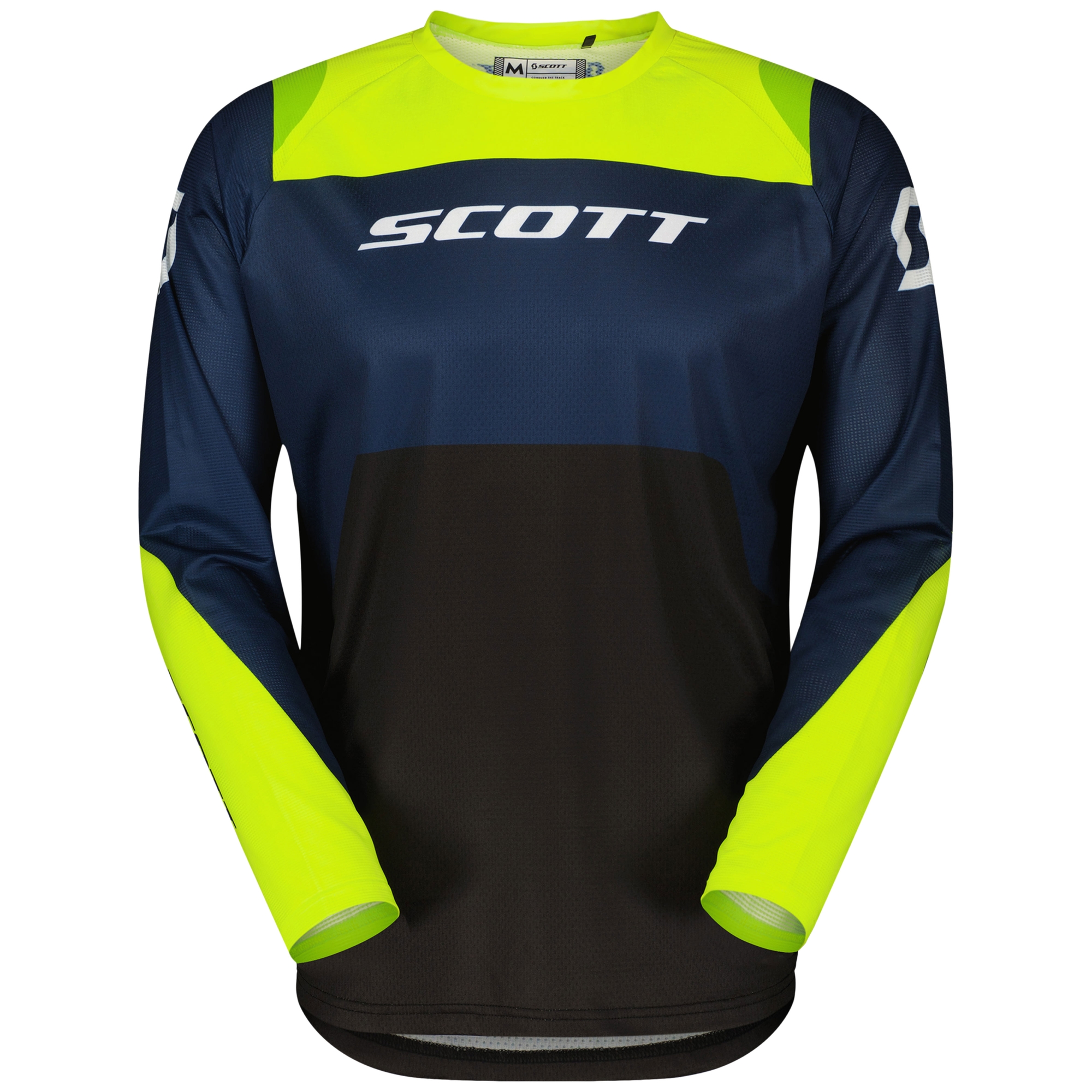 Motokrosový dres SCOTT EVO Race fialovo-fluo žlutý Velikost: S
