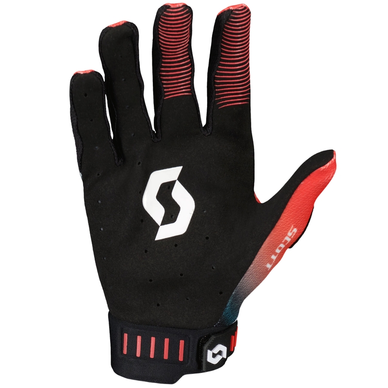 Motokrosové rukavice SCOTT Podium PRO červeno-černé