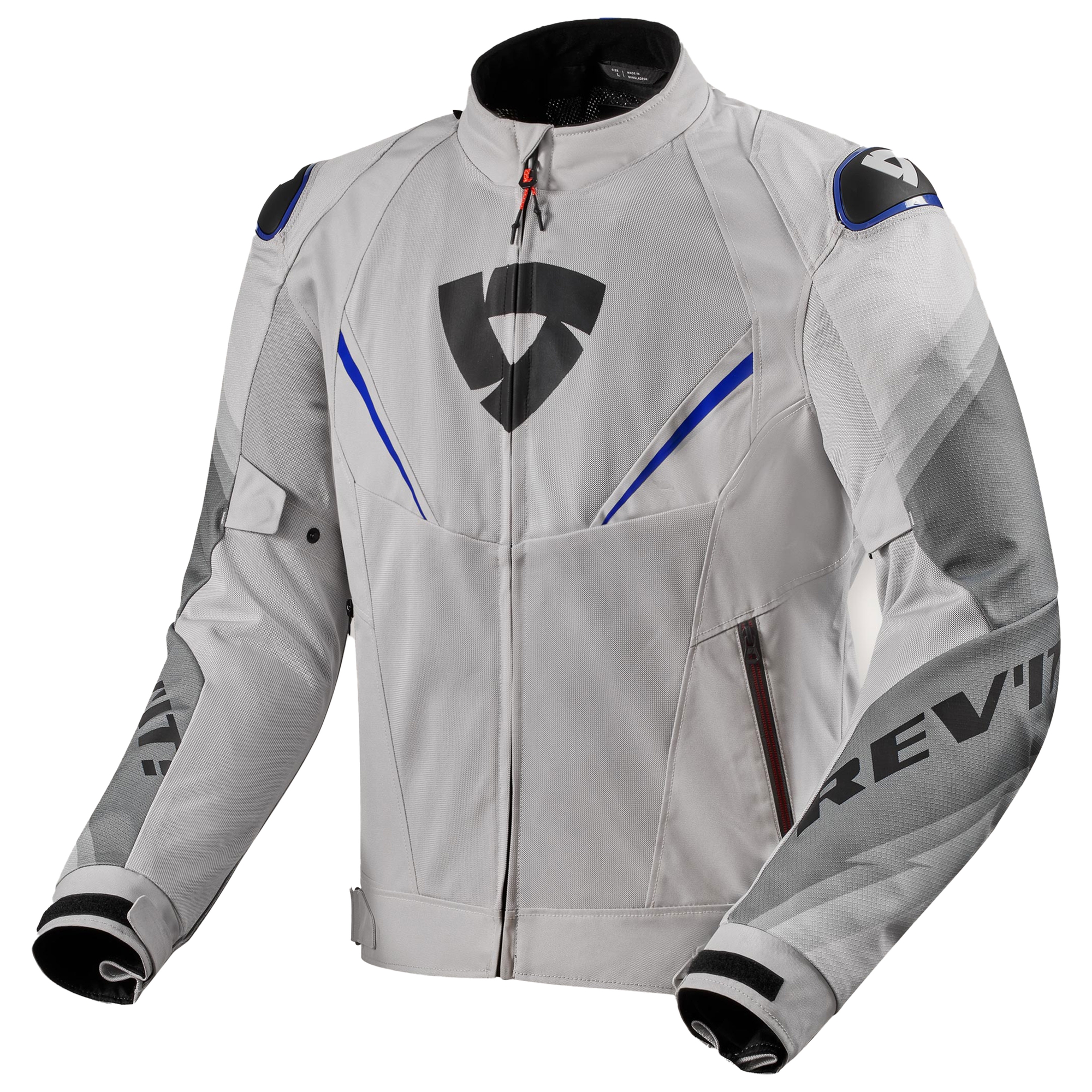 Bunda na motorku Revit Quantum 3 Air stříbrno-modrá Velikost: XS