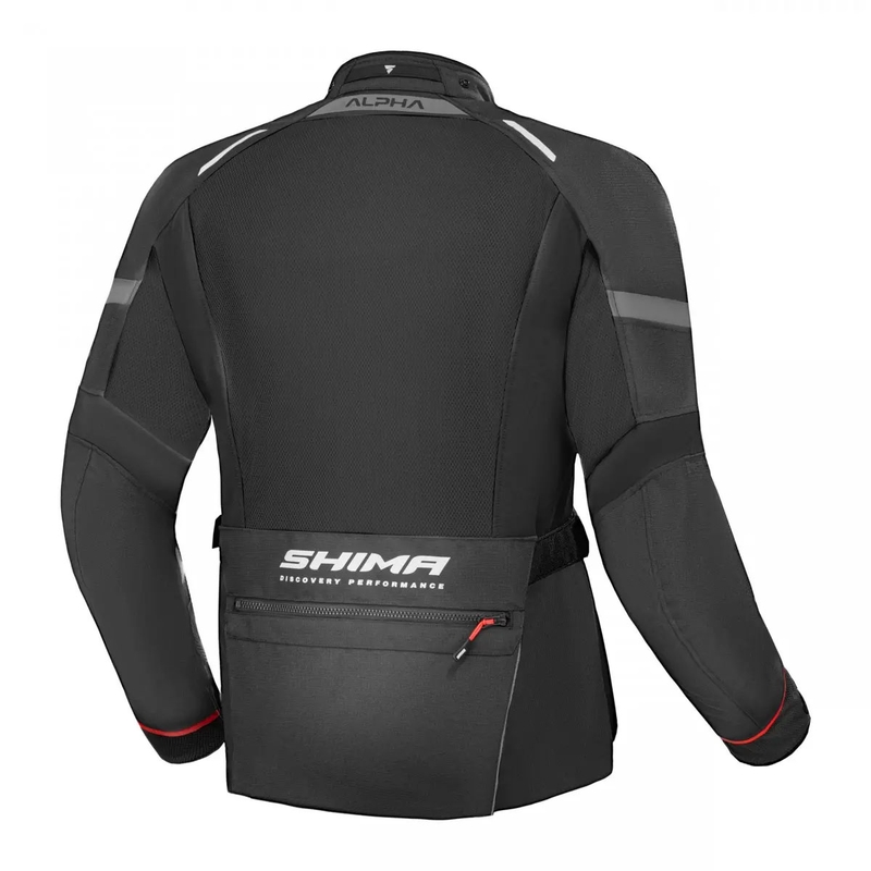Bunda na motorku Shima Alpha černá