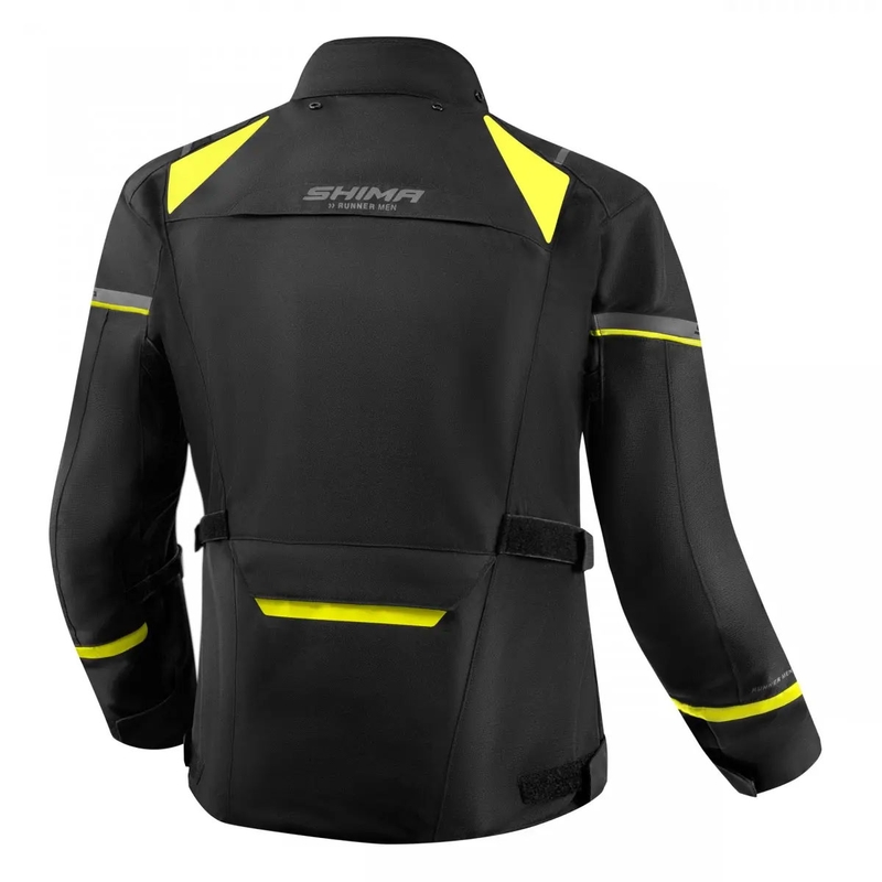 Bunda na motorku Shima Runner černo-fluo žlutá