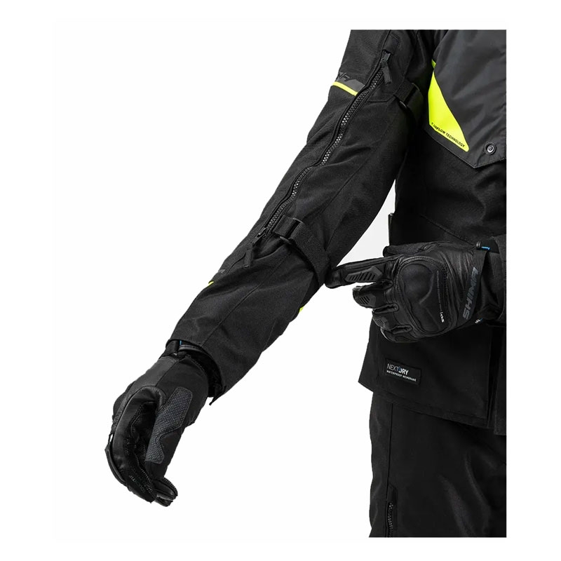Bunda na motorku Shima Runner černo-fluo žlutá