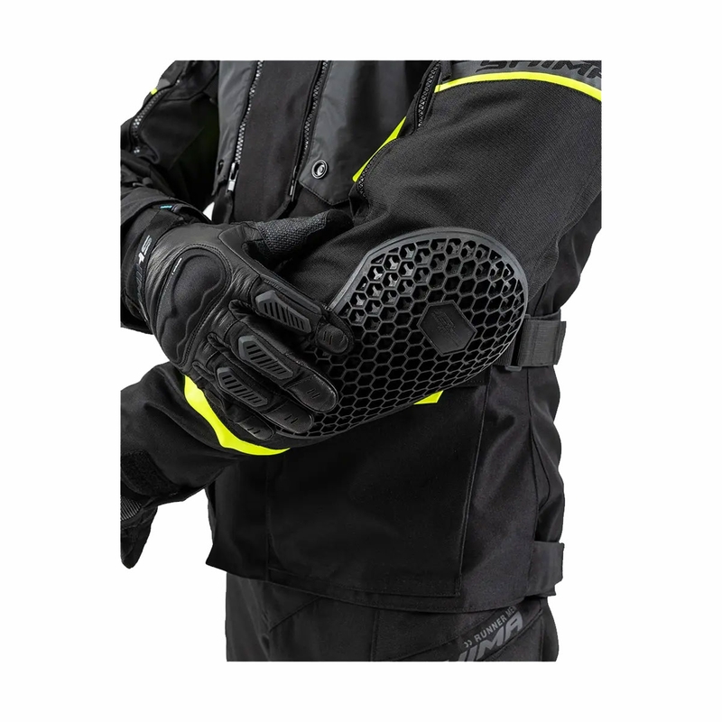 Bunda na motorku Shima Runner černo-fluo žlutá