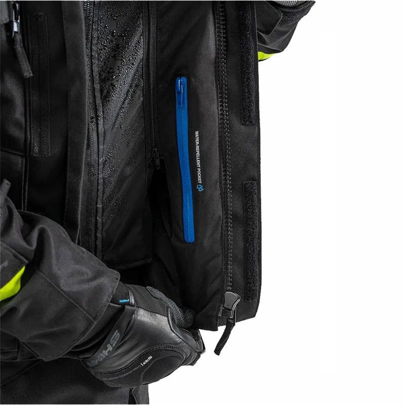 Bunda na motorku Shima Runner černo-fluo žlutá