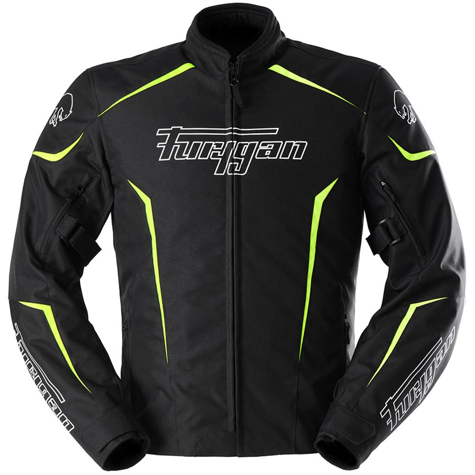 Bunda na motorku Furygan Yori černo-bílo-fluo žlutá Velikost: 3XL