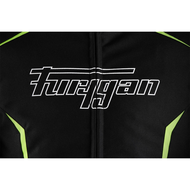 Bunda na motorku Furygan Yori černo-bílo-fluo žlutá