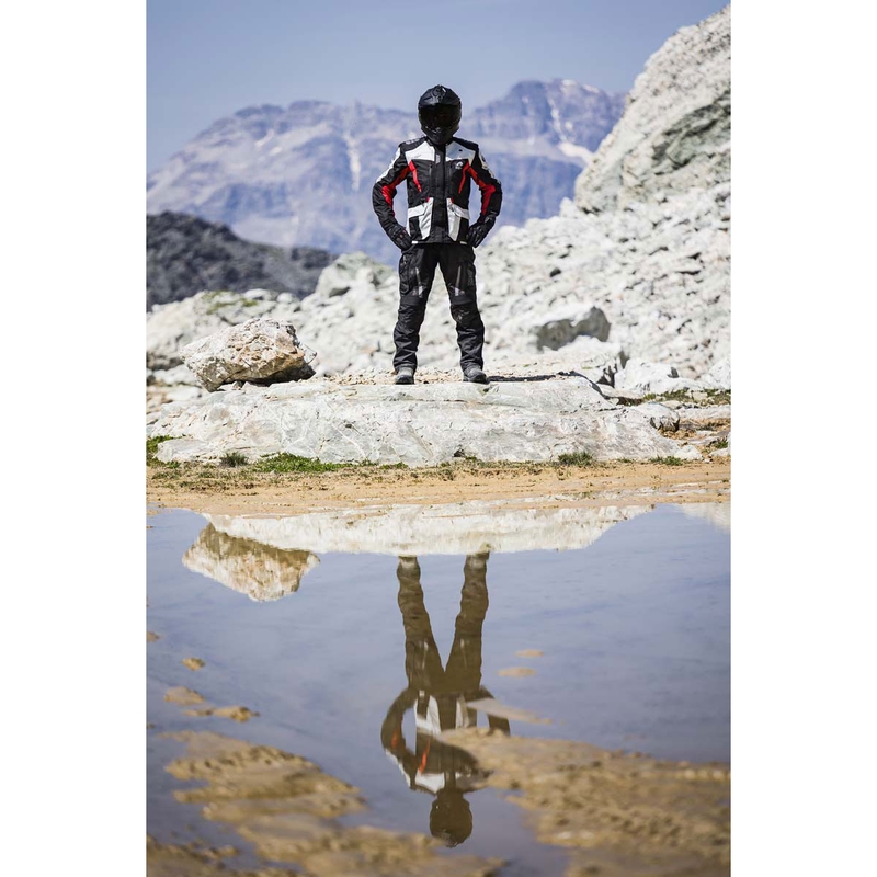 Bunda na motorku Furygan Apalaches Evo černo-béžovo-červená