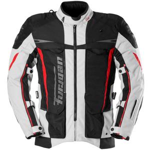 Bunda na motorku Furygan Montroc Kevlar® Primaloft® 3IN1+ černo-béžovo-červená