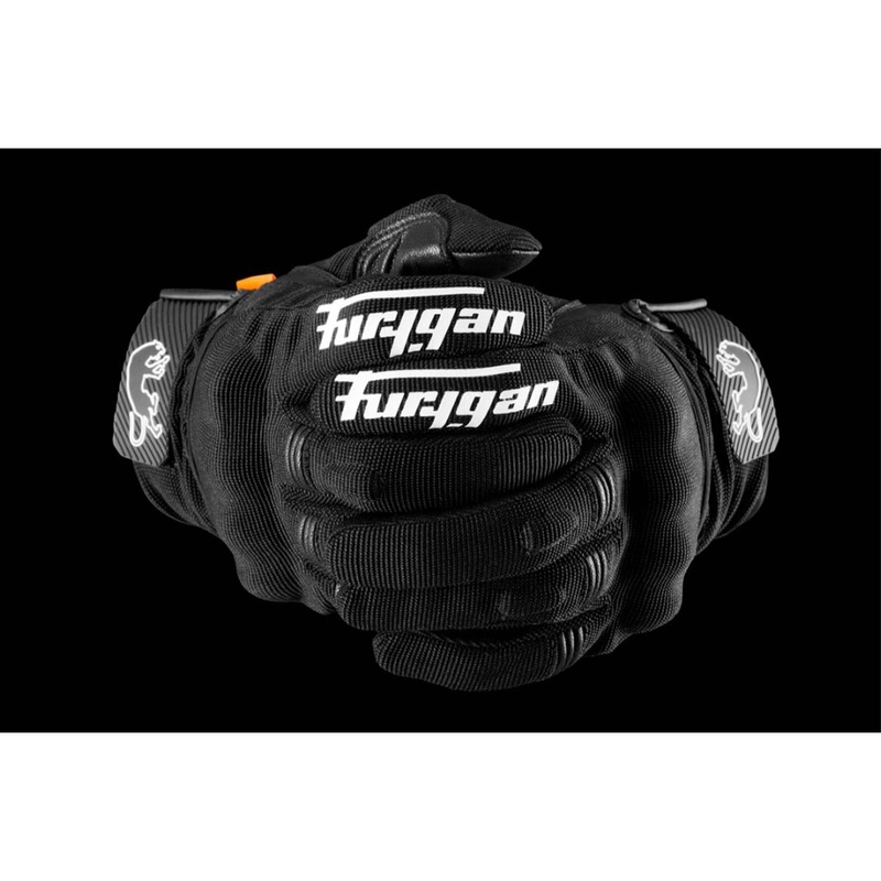 Rukavice na motorku Furygan Jet D3O Evo černo-bílé