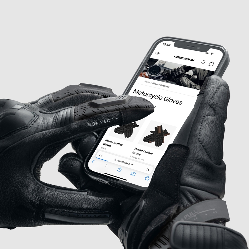 Rukavice na motorku Rebelhorn Viper černé