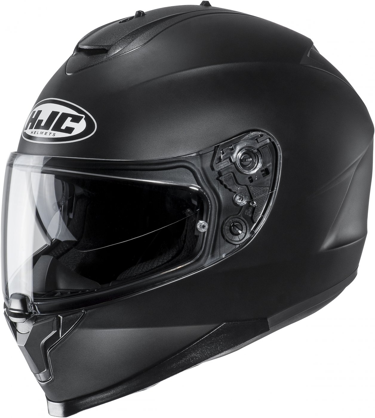 Integrální přilba na motorku HJC C70N Solid Semi flat černá Velikost: XS