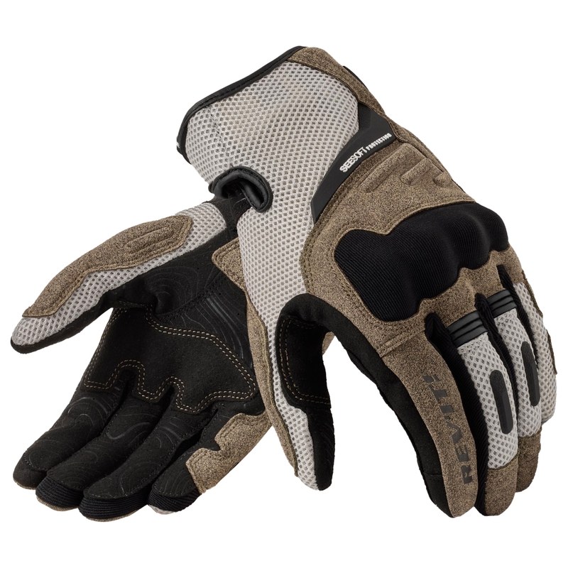 Dámské rukavice na motorku Revit Cavern pískovo-černé