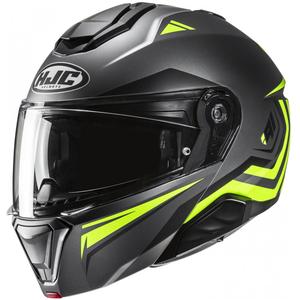 Výklopná helma na motorku HJC i91 Tricus MC3HSF černo-fluo žlutá