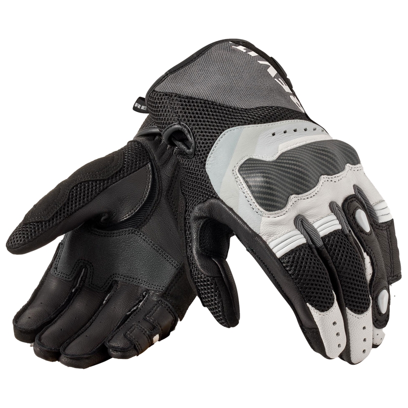 Rukavice na motorku Revit Blaze šedo-bílé