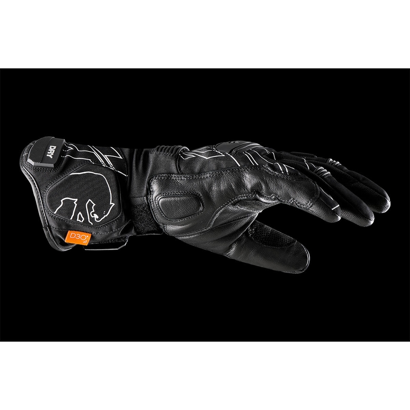 Rukavice na motorku Furygan Starker D3O® PrimaLoft® 37.5® černo-bílé